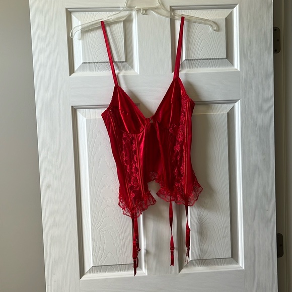 Other - Red Lace Babydoll Style Top